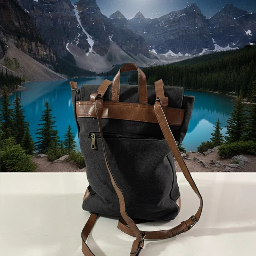 N/A canvas leather